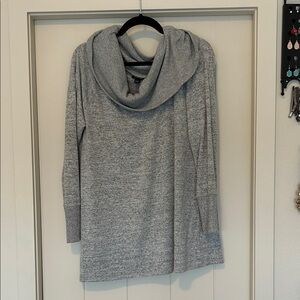 Ana Light Gray Cowl Neck Sweater